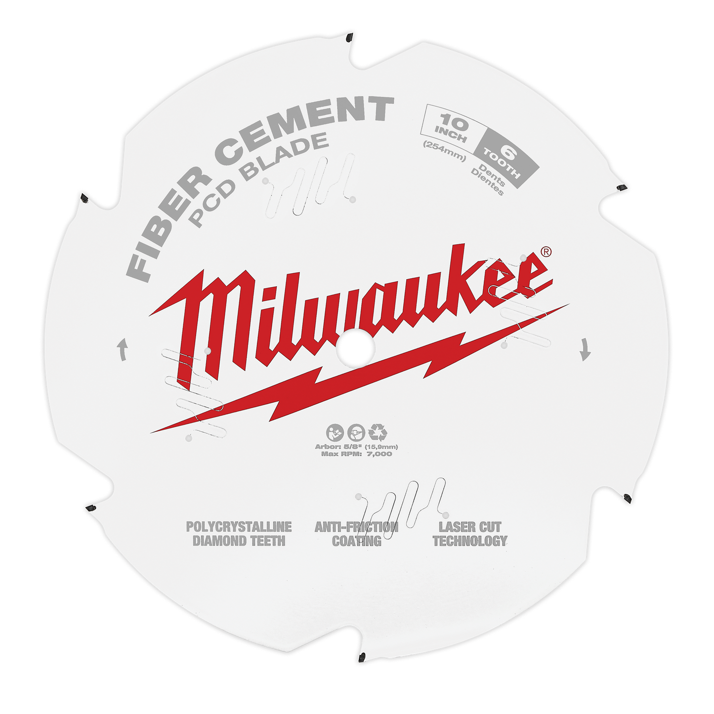 Milwaukee 10" PCD/Fiber Cement Circular Saw Blade
