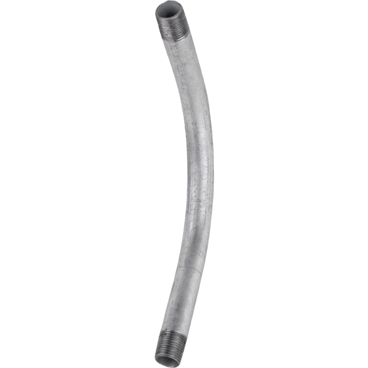 Galvanized steel curved conduit elbow with threaded ends for electrical and home improvement projects under $50 collection