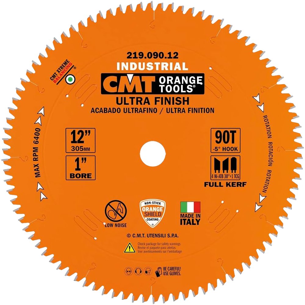 CMT Orange Tools 12” 80T Ultra Finish Sliding Compound Saw Blade
