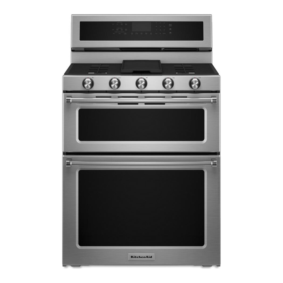30-Inch 5 Burner Dual Fuel Double Oven Convection Range