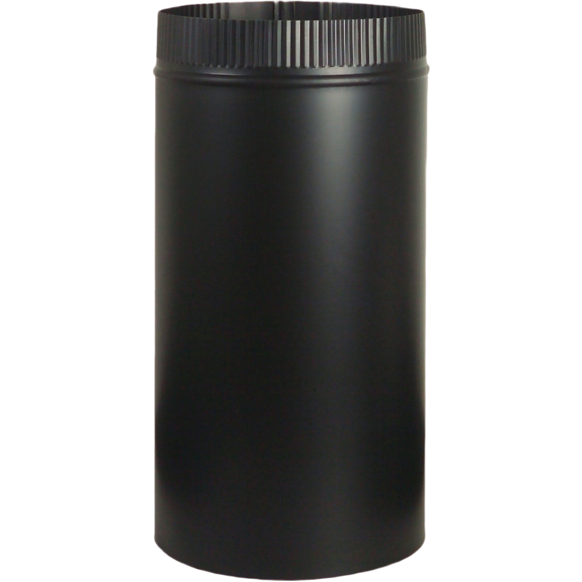 Black steel snaplock stove pipe section rated for high heat in plumbing and home improvement collections under $50