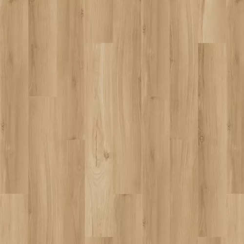 Light natural wood-look vinyl flooring planks from Mohawk Solid Tech LVT collection for durable home improvement projects
