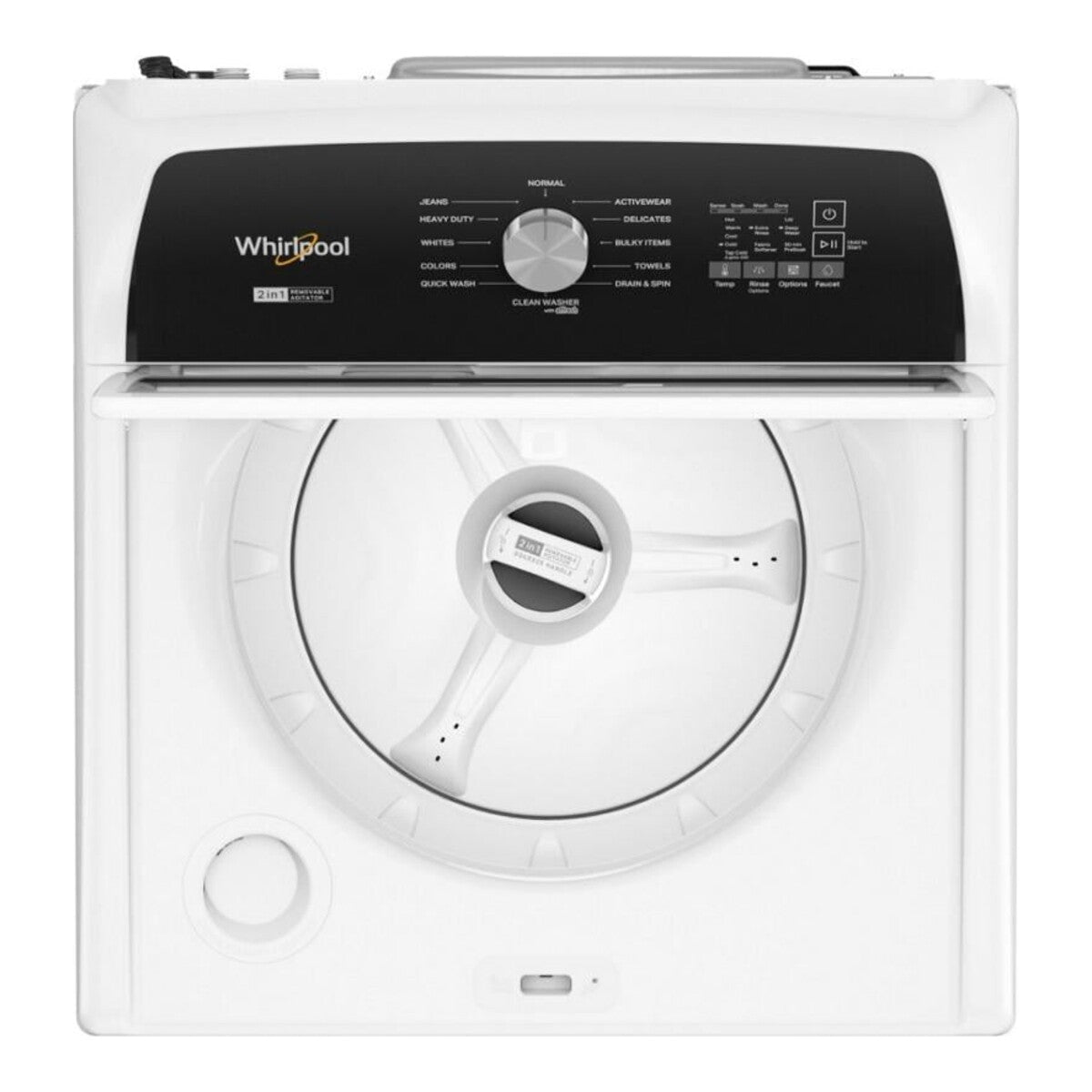 4.7-4.8 Cu. Ft. Top Load Washer with 2 in 1 Removable Agitator