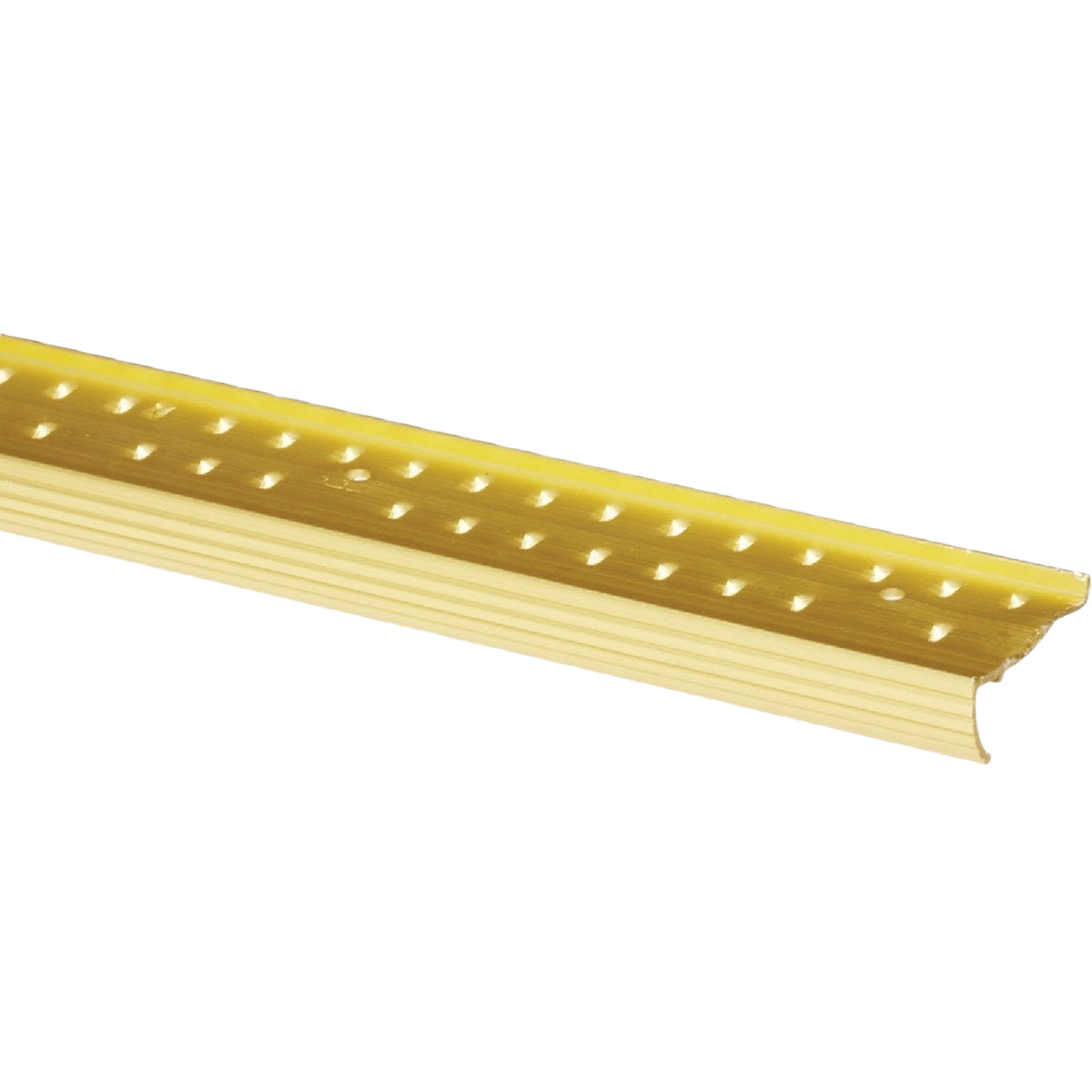 Satin brass carpet gripper strip with teeth for securing carpet edges in flooring and home improvement projects under $50 collection