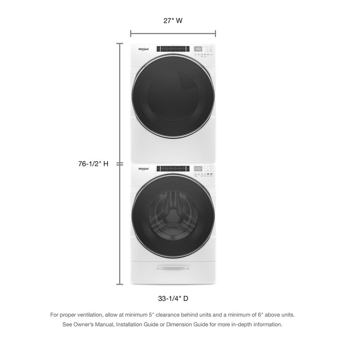 7.4 cu. ft. Front Load Gas Dryer with Steam Cycles