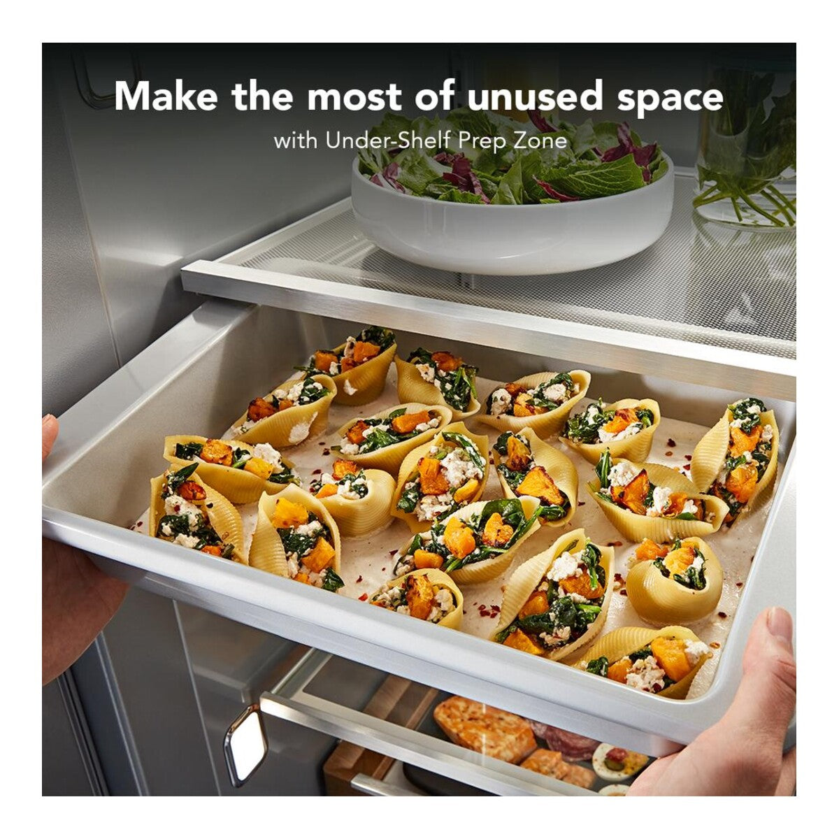 20.8 Cu. Ft. 36-Inch Built-In Side-by-Side Refrigerator with Exterior Water and Ice Dispenser with Measured Fill in PrintShield® Stainless Steel