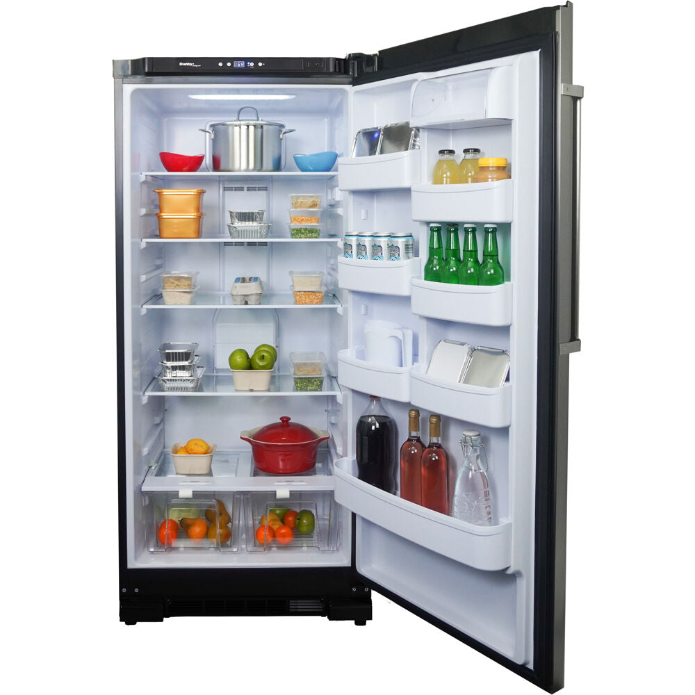 17 cuft Apartment Size Refrigerator, Two See-Thru Crispers, ESTAR