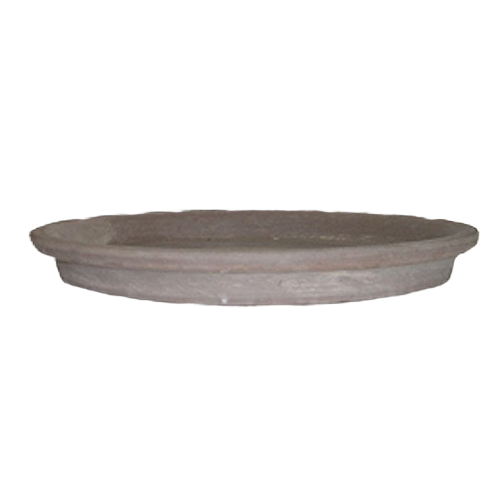 7-inch chocolate marbled clay saucer for outdoor living and pots & planters collections under $50 and lawn & garden.