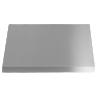 Stainless steel commercial style hood designed for kitchen ventilation in range hoods and appliances collections