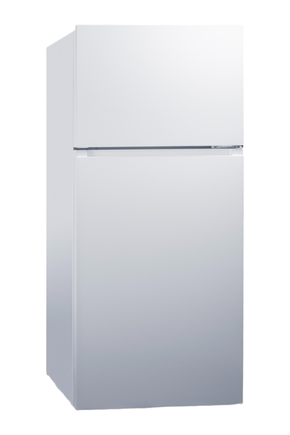 White 30-inch wide top-mount refrigerator-freezer with simple modern design, featured in Refrigerators, Top Freezer Refrigerators, Kitchen & Kitchenware, and Appliances at Hartville Hardware.