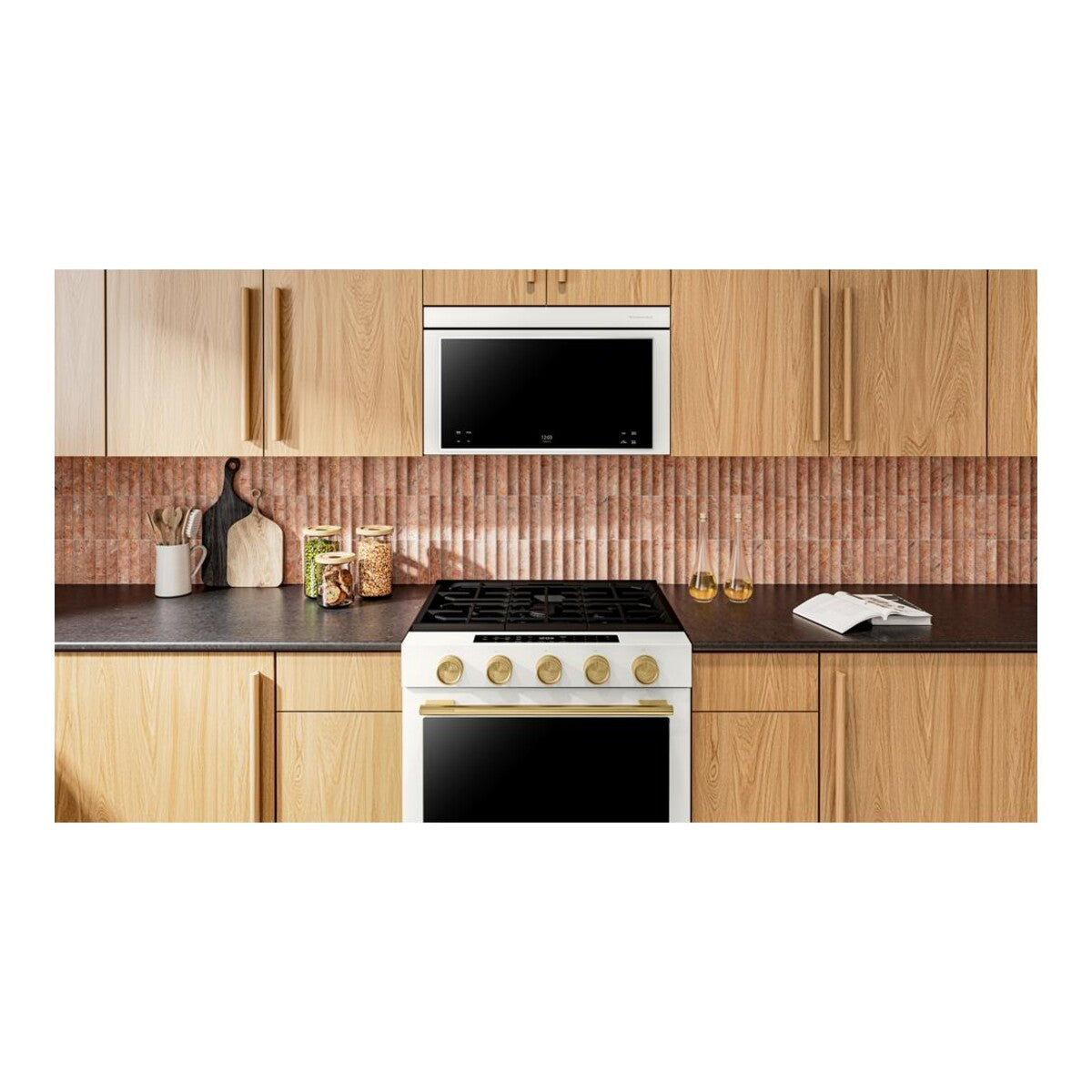 Multifunction Over-the-Range Microwave Oven with Flush Built-In Design