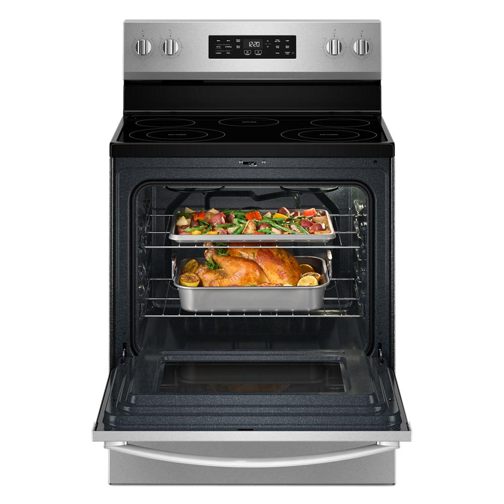 30-inch Electric Range with Air Cooking Technology and Steam Clean