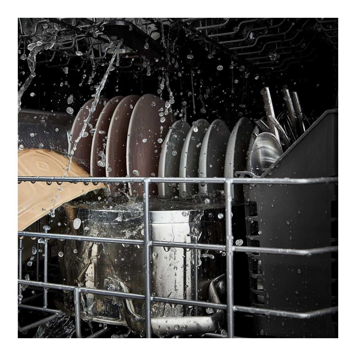 Quiet Dishwasher with Boost Cycle and Extended Soak Cycle