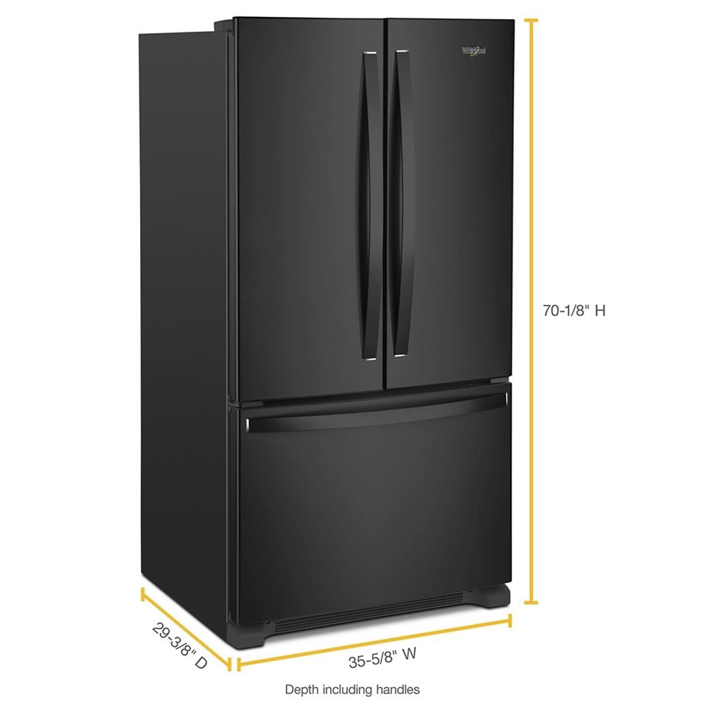 36-Inch Wide Counter-Depth French Door Bottom Mount Refrigerator - 20 cu. ft.