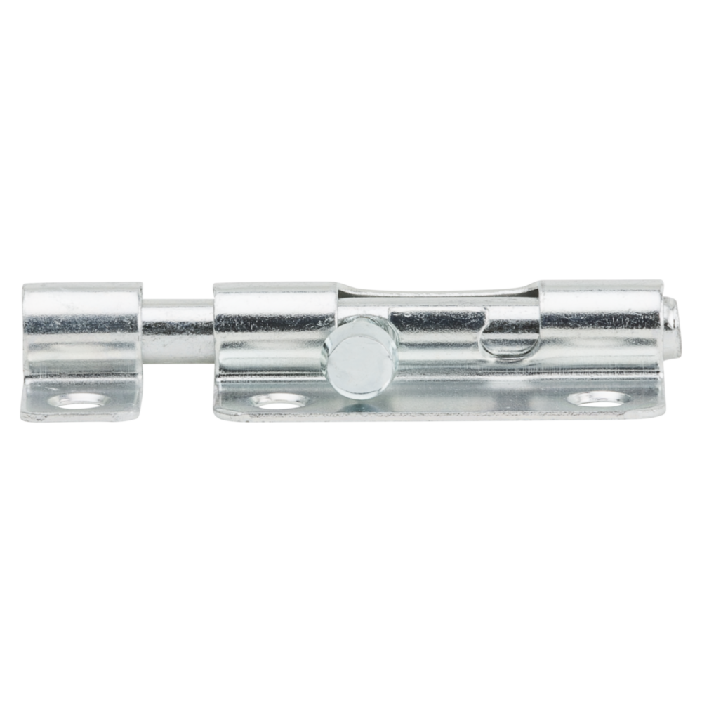 3-inch zinc steel door barrel bolt with mounting holes for door and gate accessories in home improvement collections