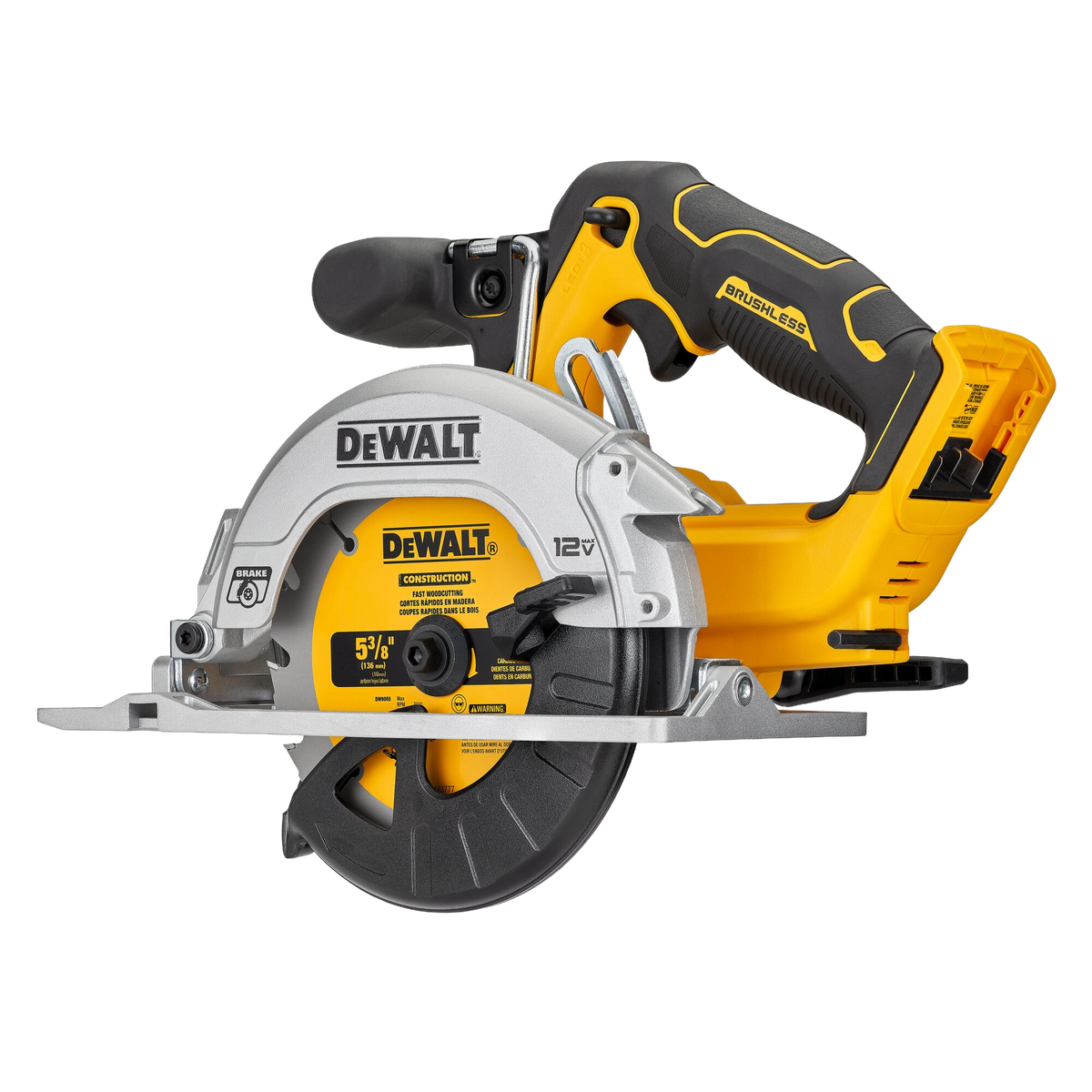 DEWALT 12V MAX* 5-3/8" Brushless Cordless Circular Saw (Tool Only)