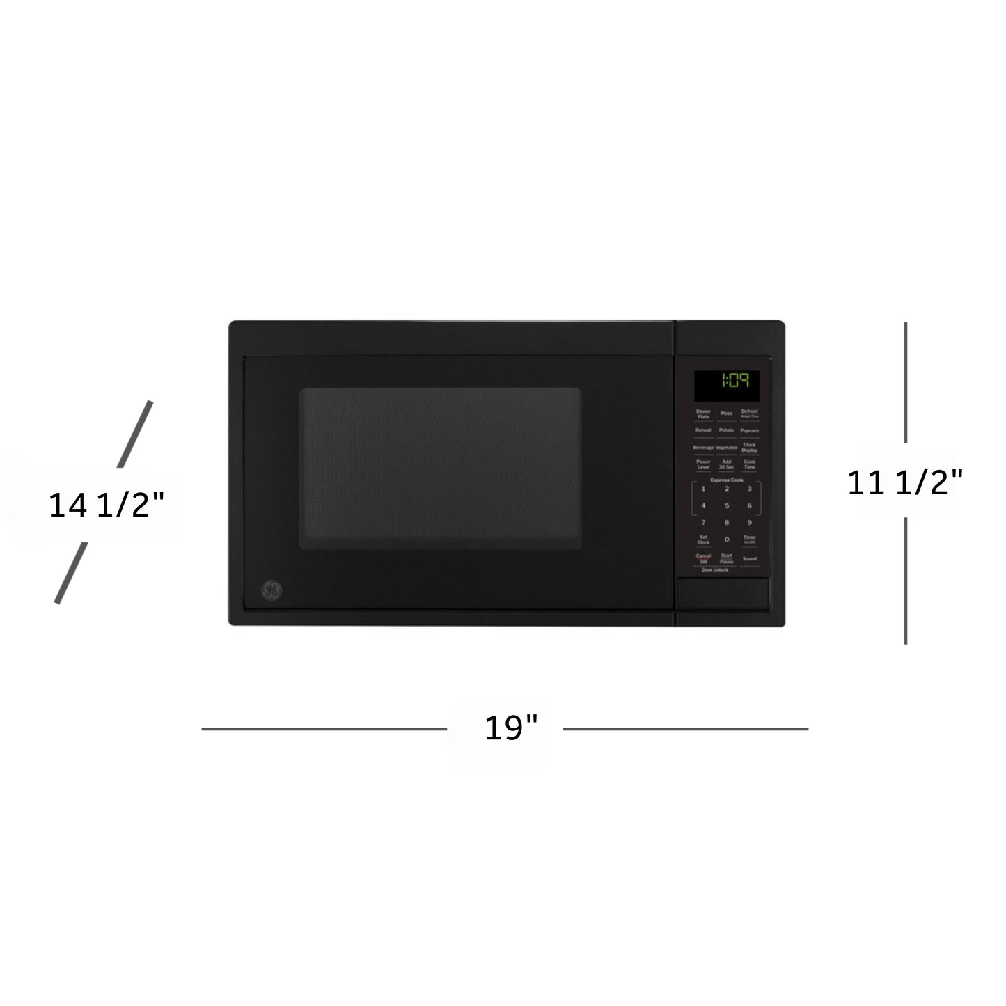 GE® 0.9 Cu. Ft. Capacity Countertop Microwave Oven