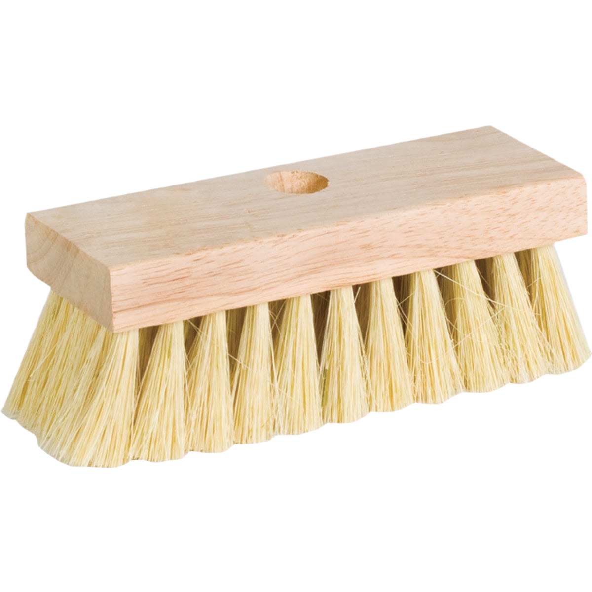 Wood block roof brush with natural bristles for cleaning and coating, part of Hardware and Home Improvement tools collection