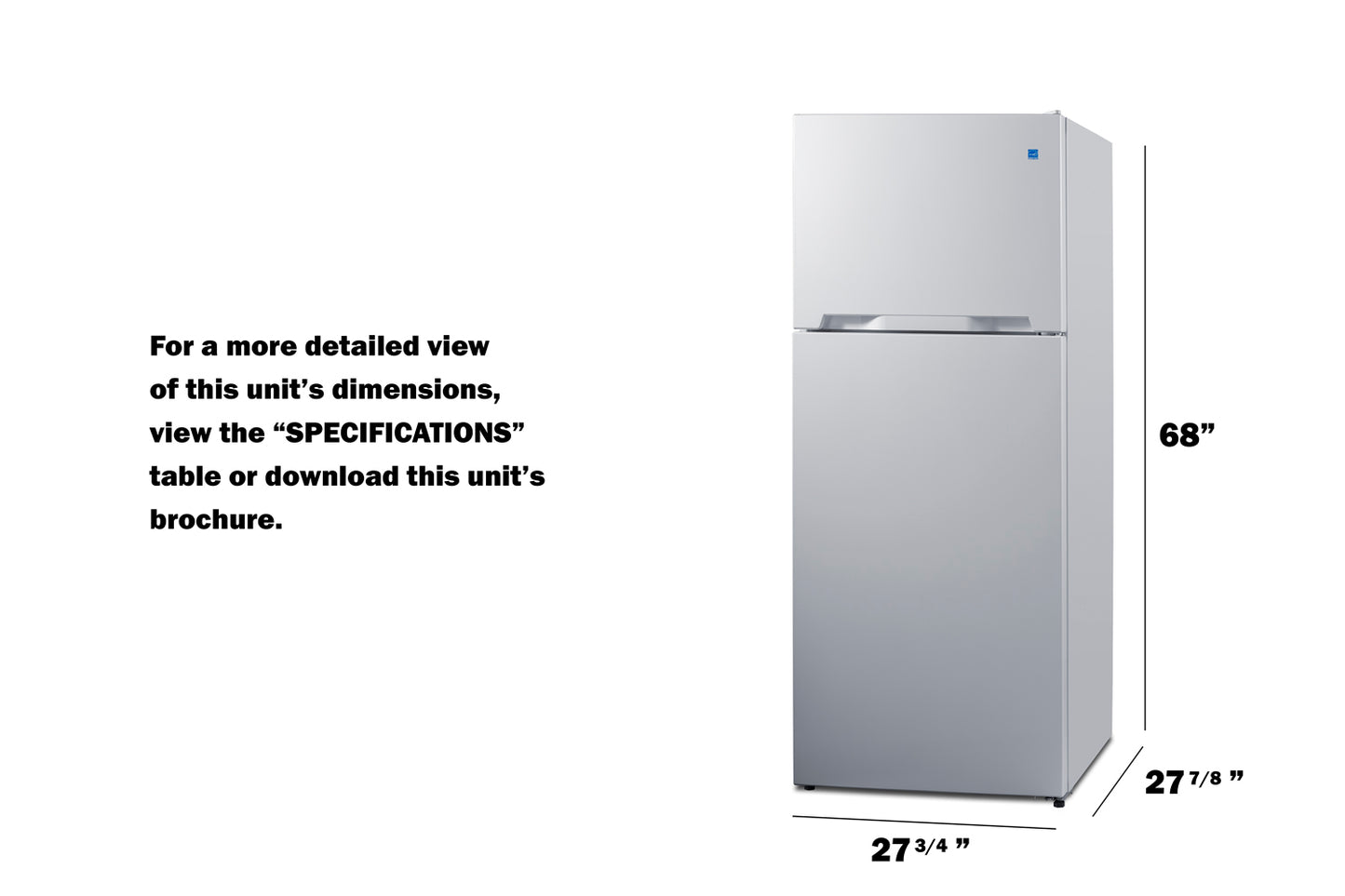 28" Wide Top-Mount Refrigerator-Freezer