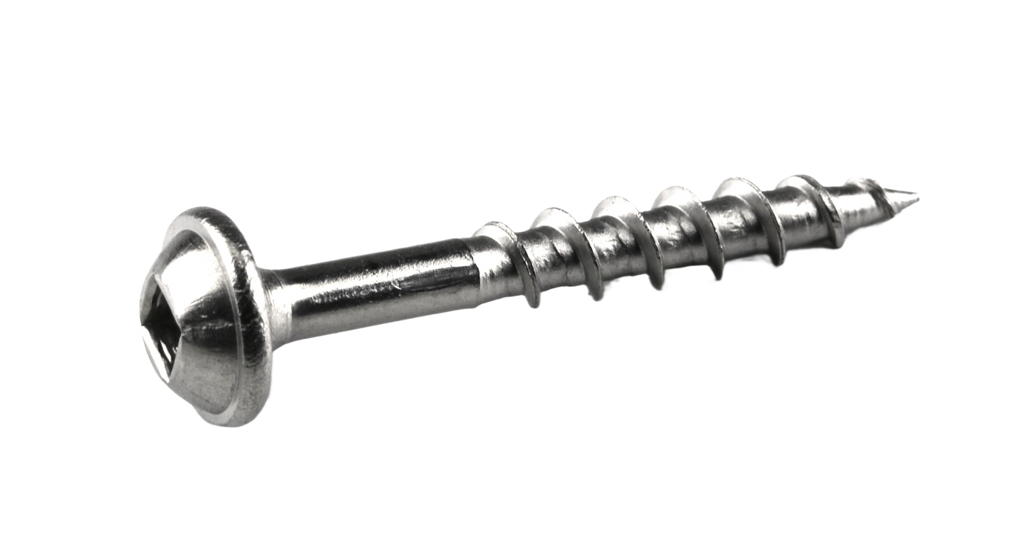 Stainless steel screw with square drive head for woodworking tools and home improvement under $50 collection