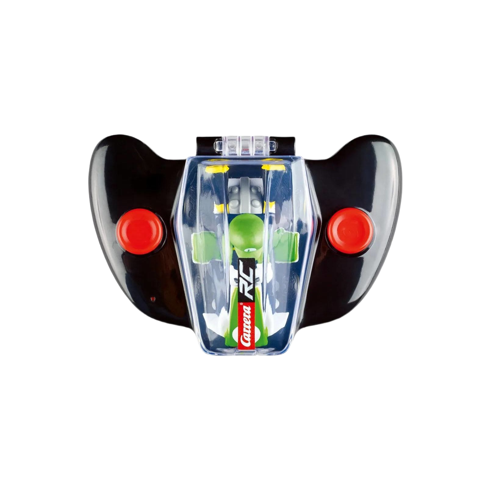 Black and clear plastic remote control with two red buttons from Vehicles & Remote Controlled Toys and Carrera Toys collections
