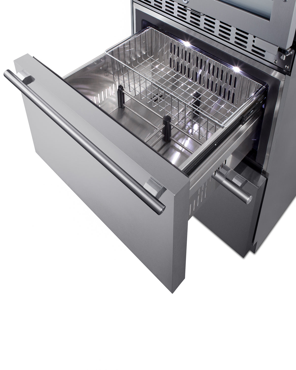 24" Wide Combination Dual-Zone Wine Cellar and 2-Drawer All-Refrigerator