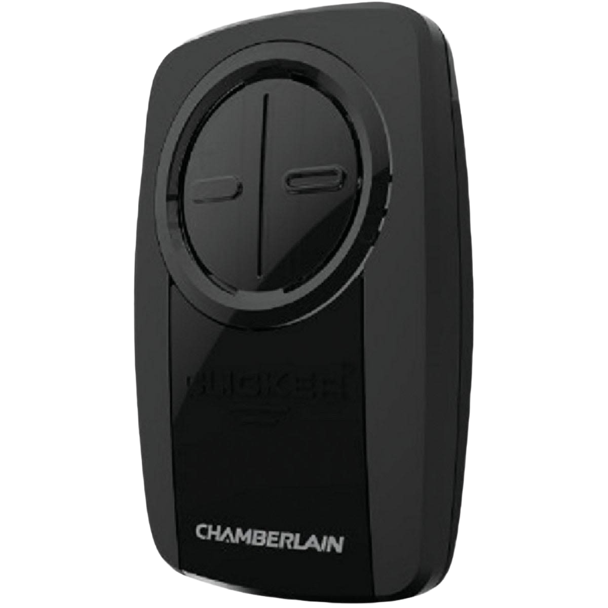 Compact black universal garage door remote with two buttons for convenient home improvement access control