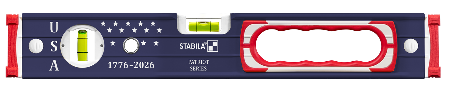 Stabila Limited Edition Patriotic Type 196 Heavy Duty 16" and 48" Level Set