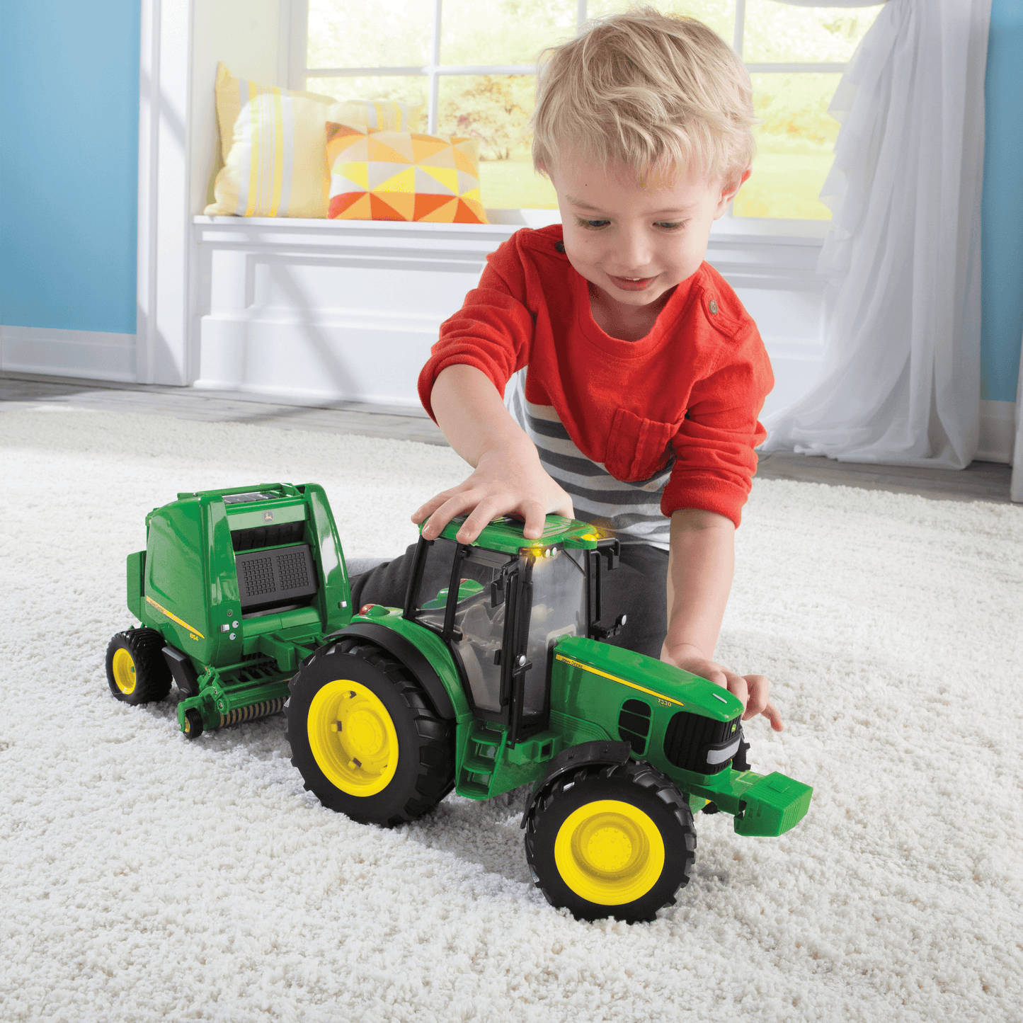 Ertl John Deere 1/16 Big Farm Tractor W Baler