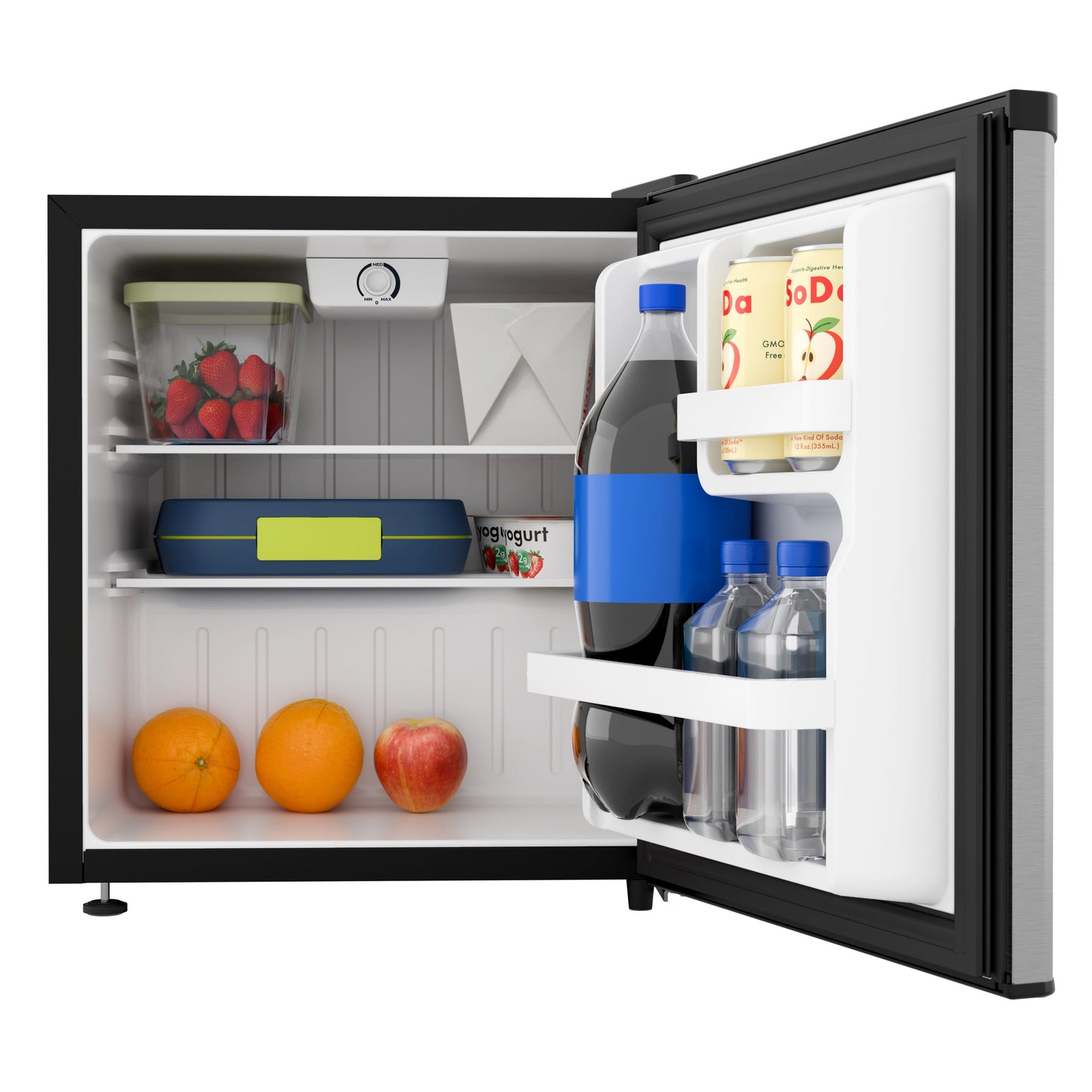 Avanti 1.6 Cu. Ft. Compact Refrigerator with Auto-Defrost - Stainless Steel