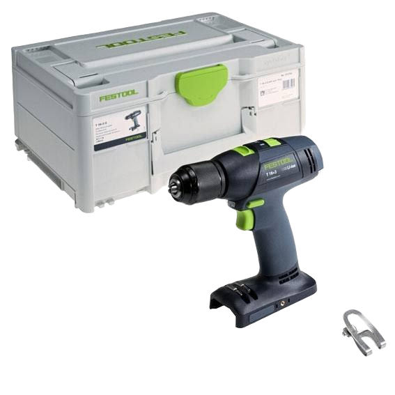 Cordless drill with ergonomic grip and compact design alongside durable storage case for tools and home improvement projects