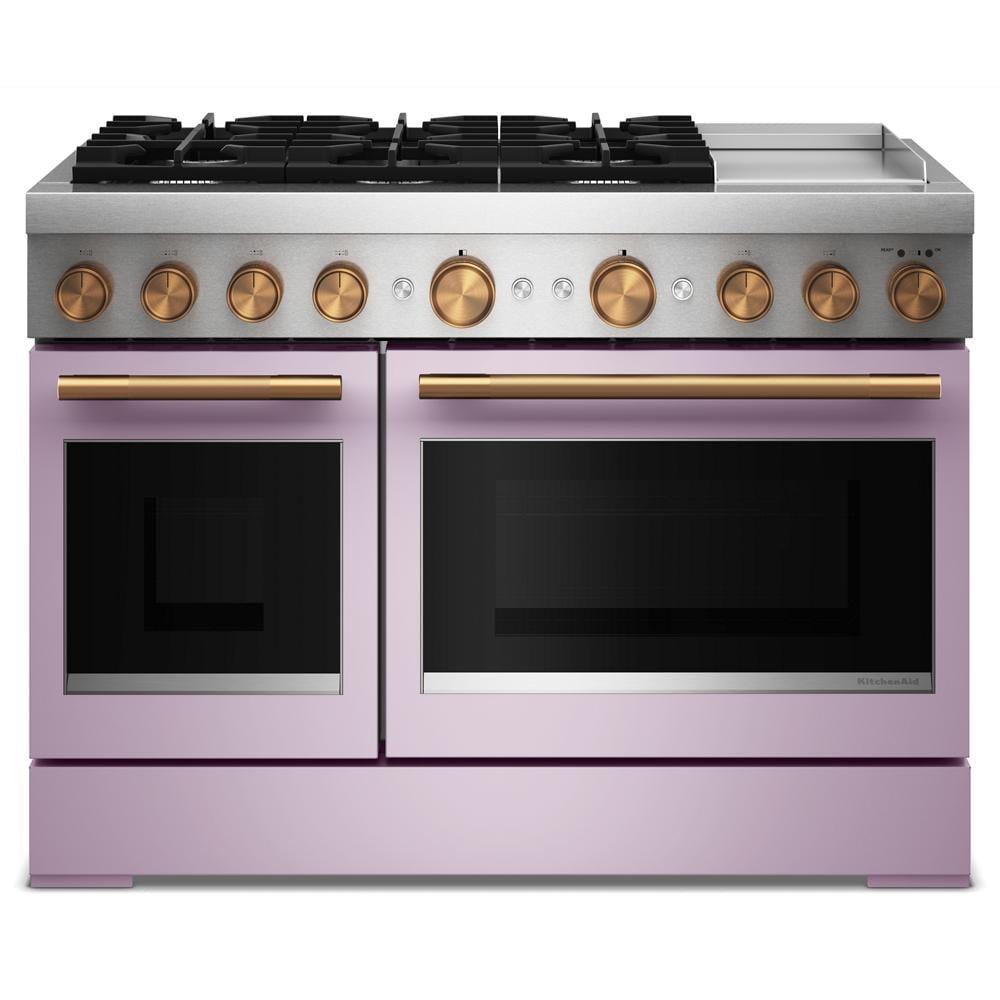 48-Inch 6 Burner Commercial-Style Dual Fuel Range with Griddle