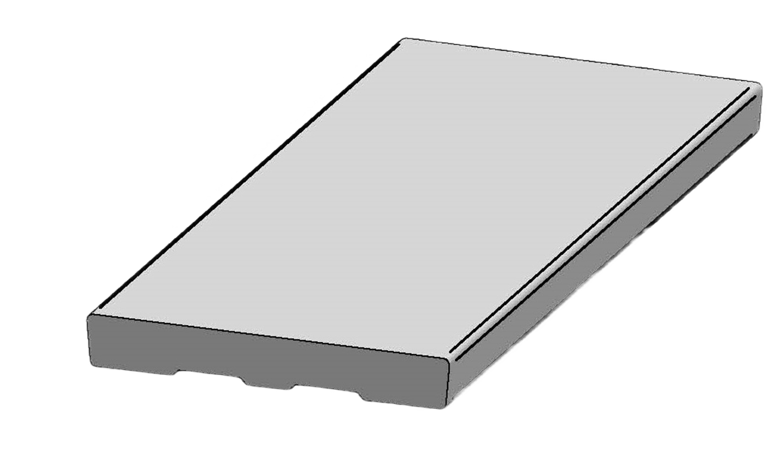 Solid oak jamb side panel with smooth edges for door frame installation in home improvement projects