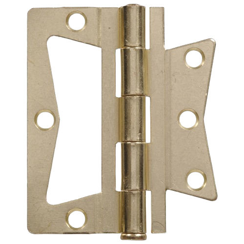 Brass finish non mortise hinge with removable pin, surface mount for interior door hardware and home improvement tools under $50