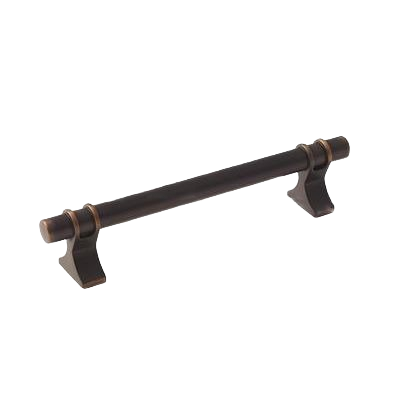 Oil-rubbed bronze cabinet pull with curved supports, suited for hardware and furniture accessories under $50.