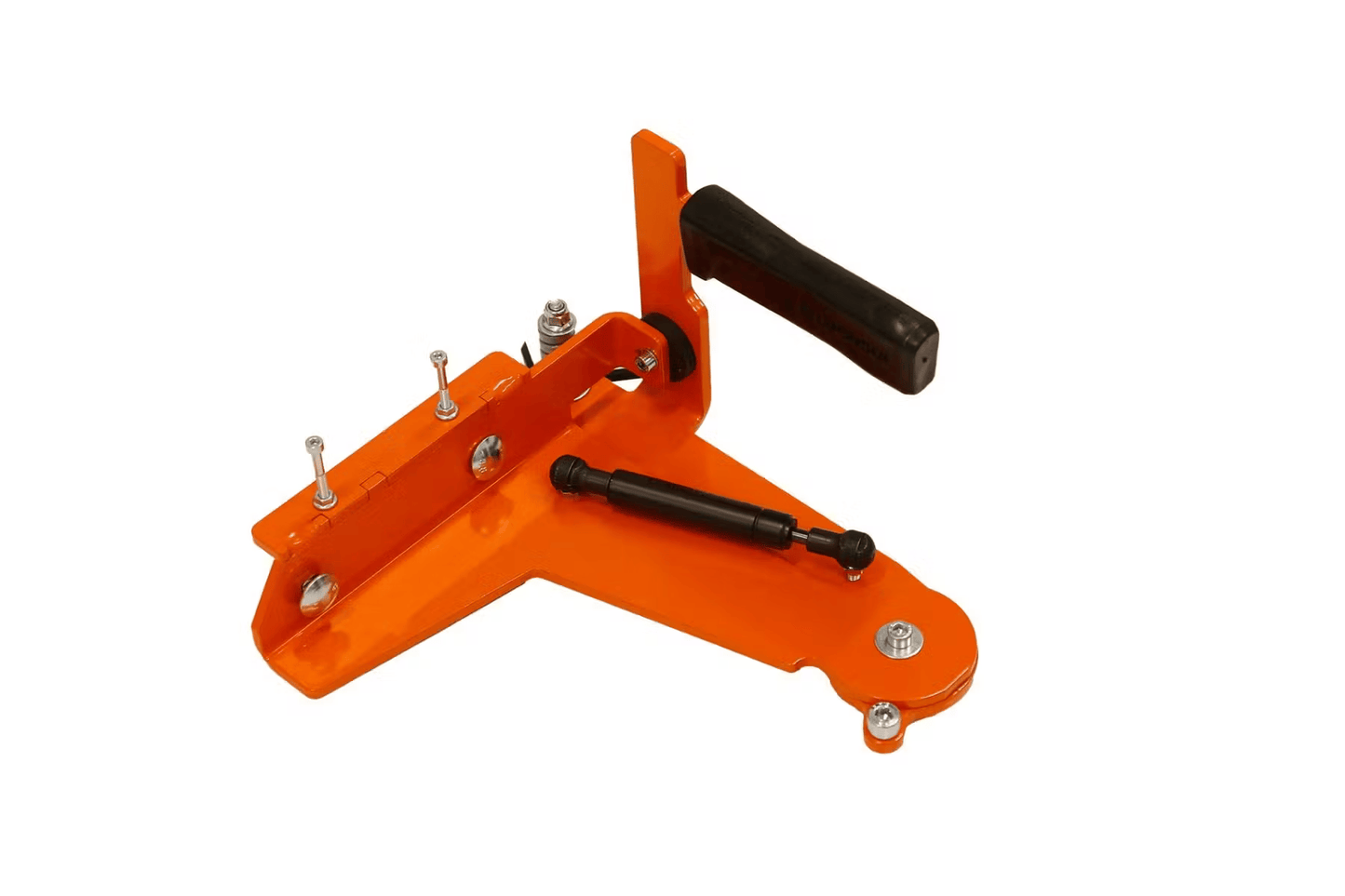 Orange metal pre-cutter tool with black handle for band sawmills in tool and power tool accessories collections