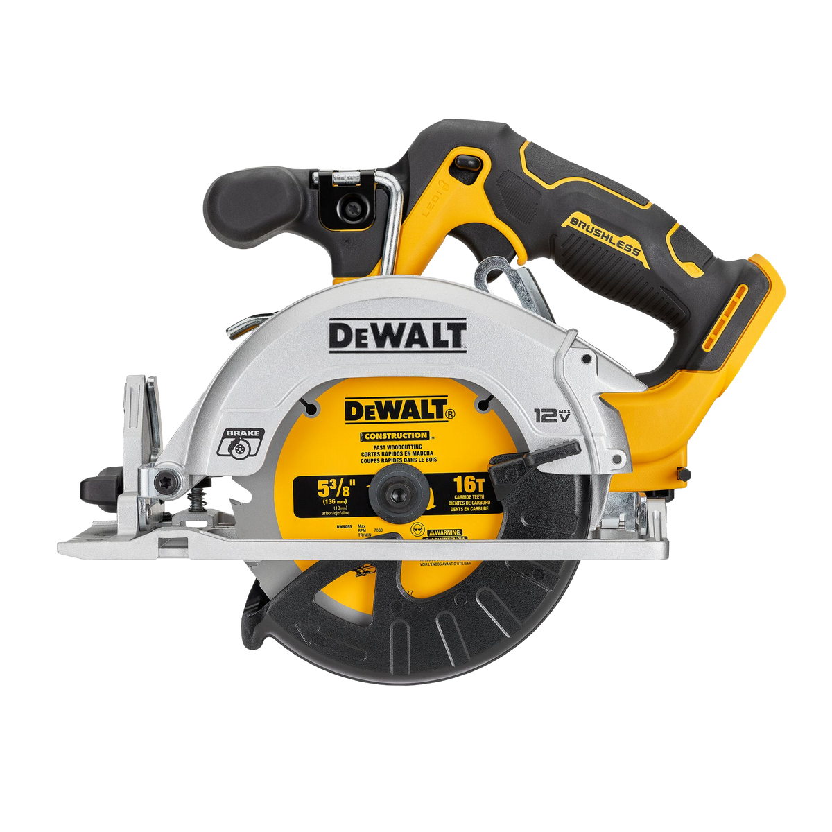 DEWALT 12V MAX* 5-3/8" Brushless Cordless Circular Saw (Tool Only)
