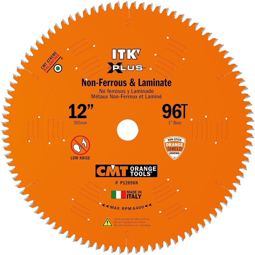 CMT Orange Tools 12" 96T Itk-Xplus® Non-Ferrous Metal & Composite Decking Saw Blade