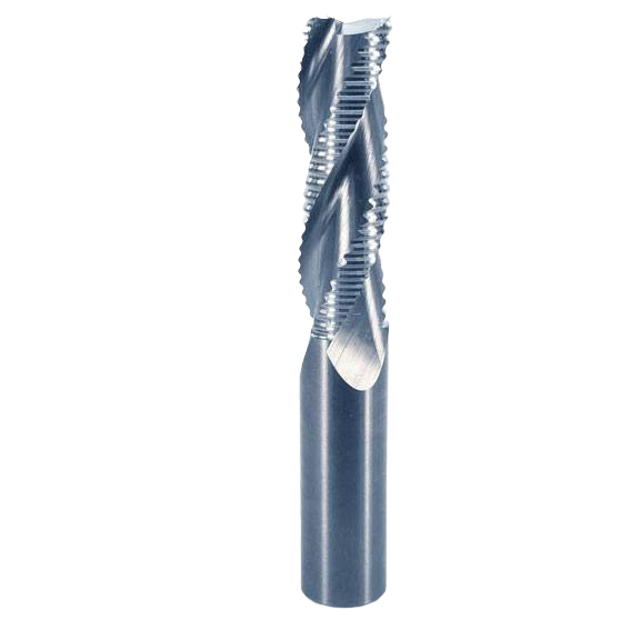Spiral up cut roughing bit with 5/8 inch shank and cutting diameter for woodworking and home improvement tasks