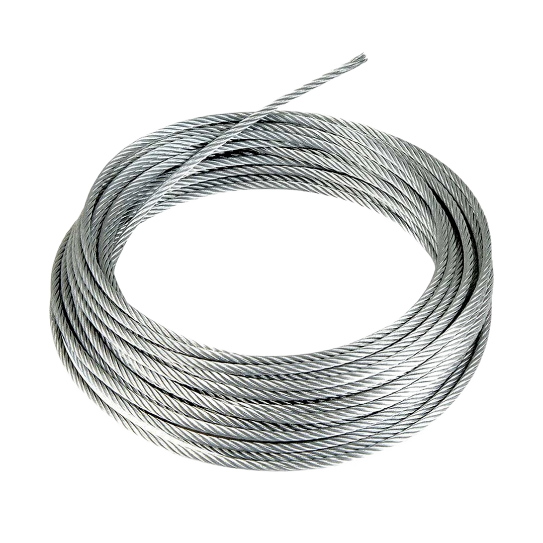 Coiled stainless steel cable roll designed for durable use in tools and home improvement projects