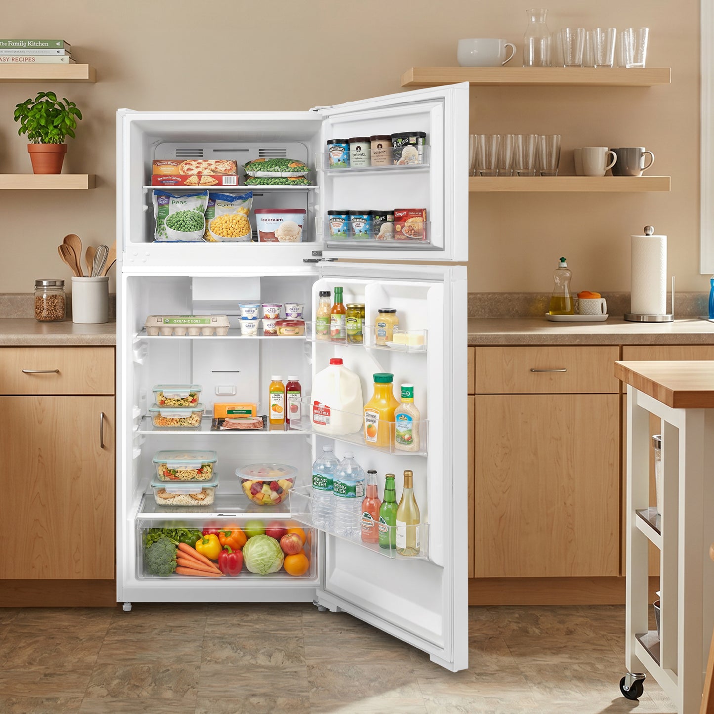 Element 16.0 cu. ft. Top Freezer Refrigerator - White, ENERGY STAR (ERT16CGDW)