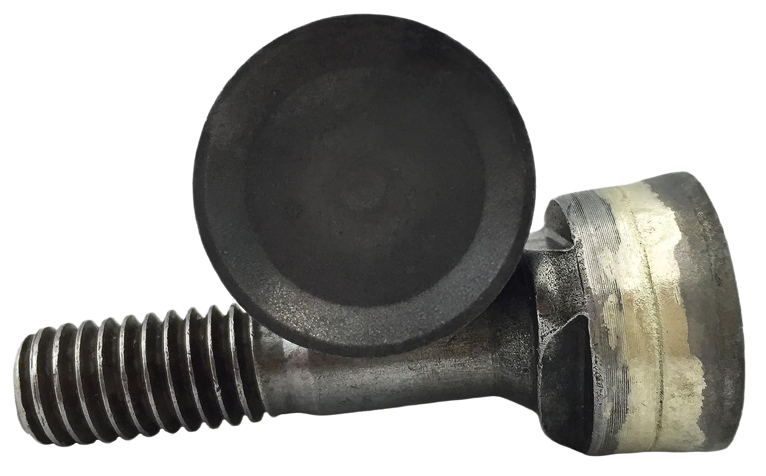 Close-up of a durable metal tooth and bolt assembly for stump grinding, designed for consistent wear resistance in Parts & Lubricants and All Products collections.