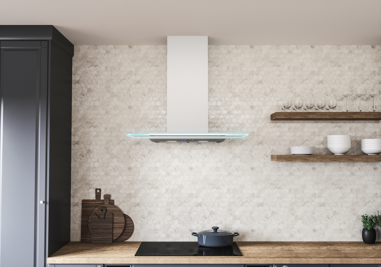 Verona Chimney Hood 36" LED ACT