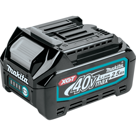 Compact Makita 40V lithium-ion battery with 2.5Ah capacity for cordless tools in home improvement tasks