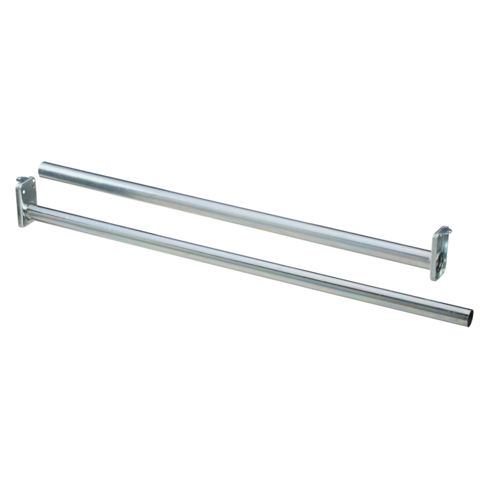 Bright steel adjustable closet rod with PermaSeam design for durable closet organization under $50 collection
