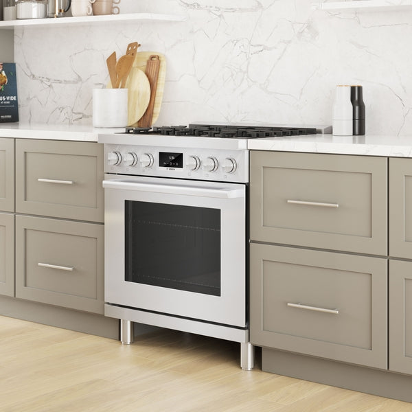 800 Series, Dual Fuel Freestanding Range, 30'', Stainless Steel