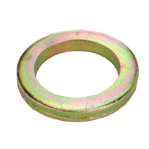 Metal washer with 16mm inner diameter and zinc finish for use in John Deere parts and hardware collections