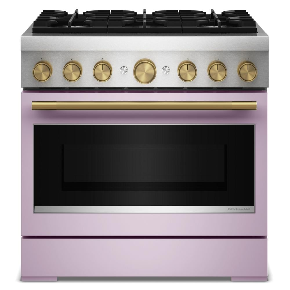 36-Inch 6 Burner Commercial-Style Dual Fuel Range with No Preheat Air Fry Mode