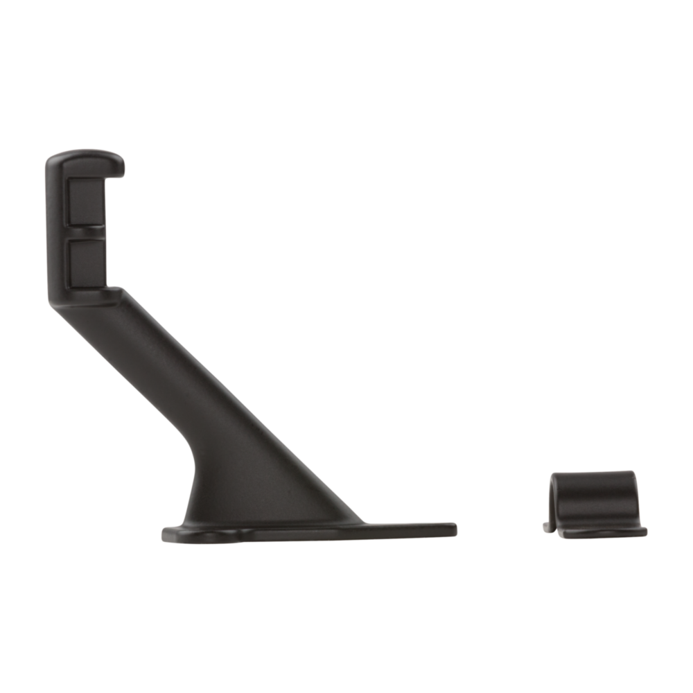 Oil rubbed bronze aluminum handrail bracket set for stair support in shelving brackets and home improvement collections under $50