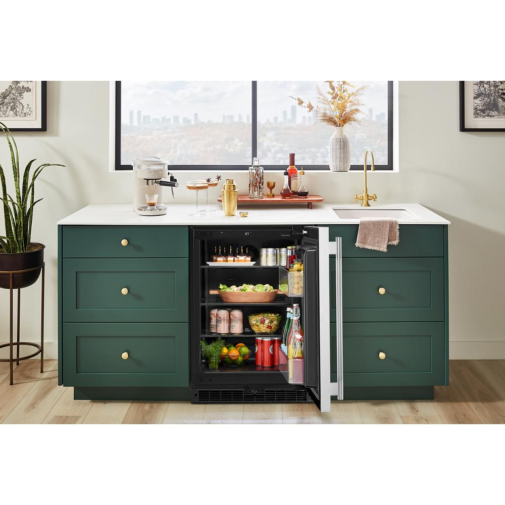 24" Undercounter Refrigerator with Stainless Steel Door